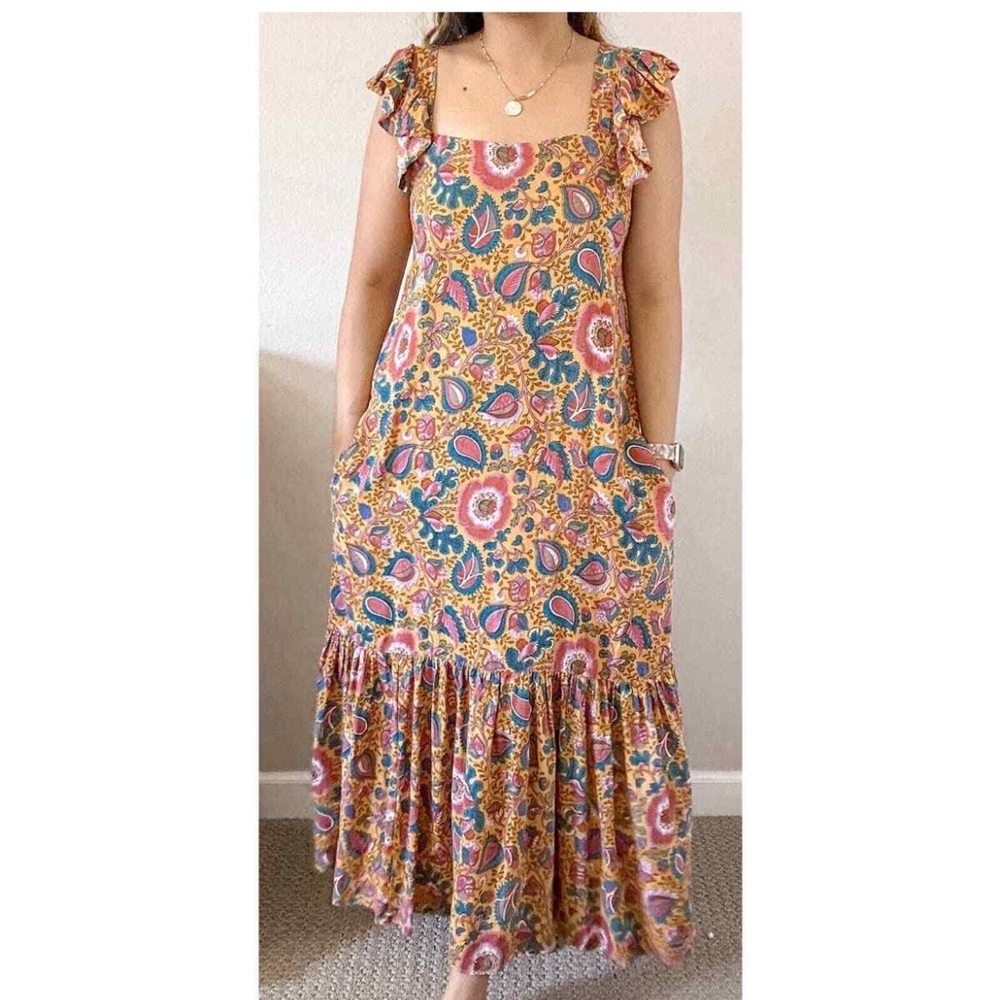 House of Harlow 1960 Jackie Floral Square Neckline Dress